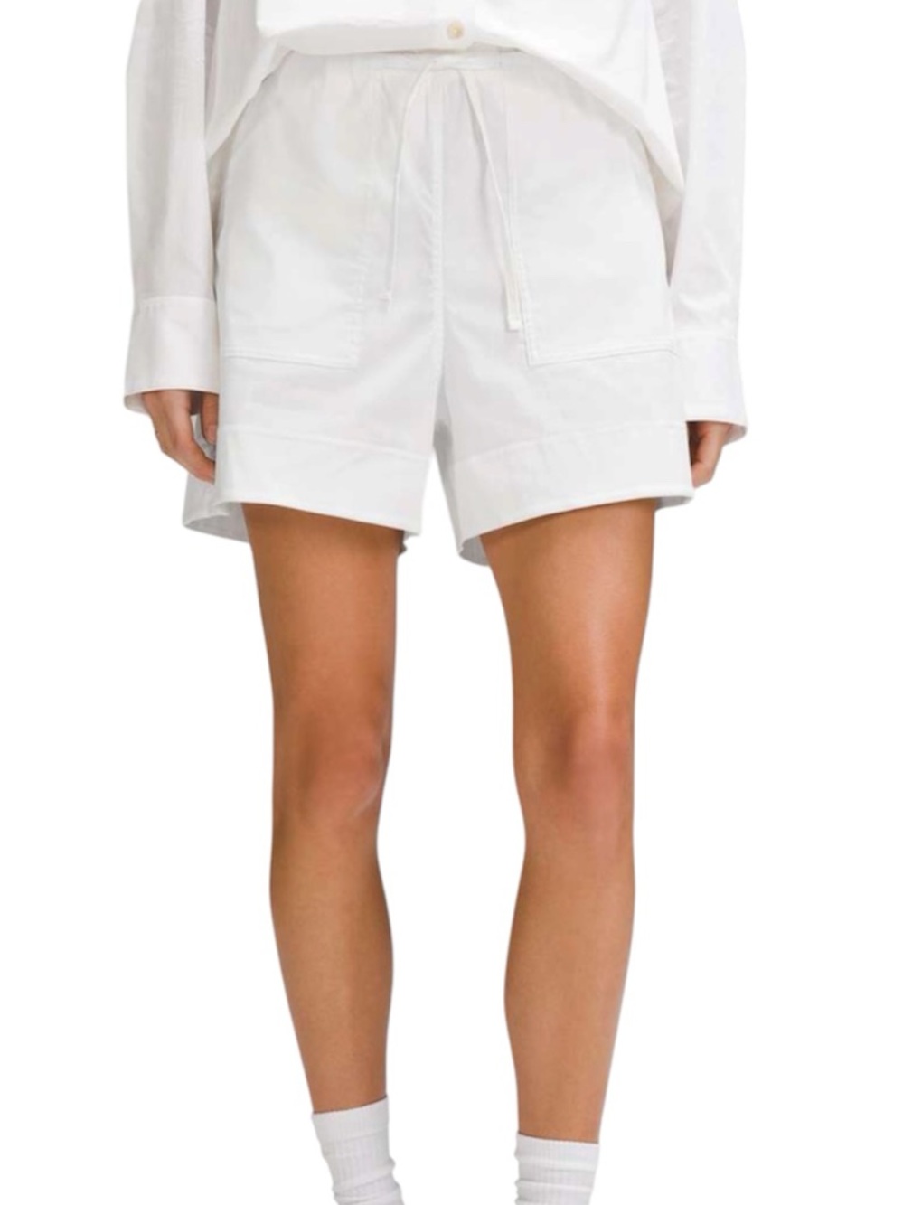 Lululemon Cotton-Blend Poplin High Rise Short